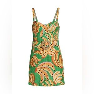 Farm Rio Raining Bananas Mini A-Line Dress, XS! Worn once